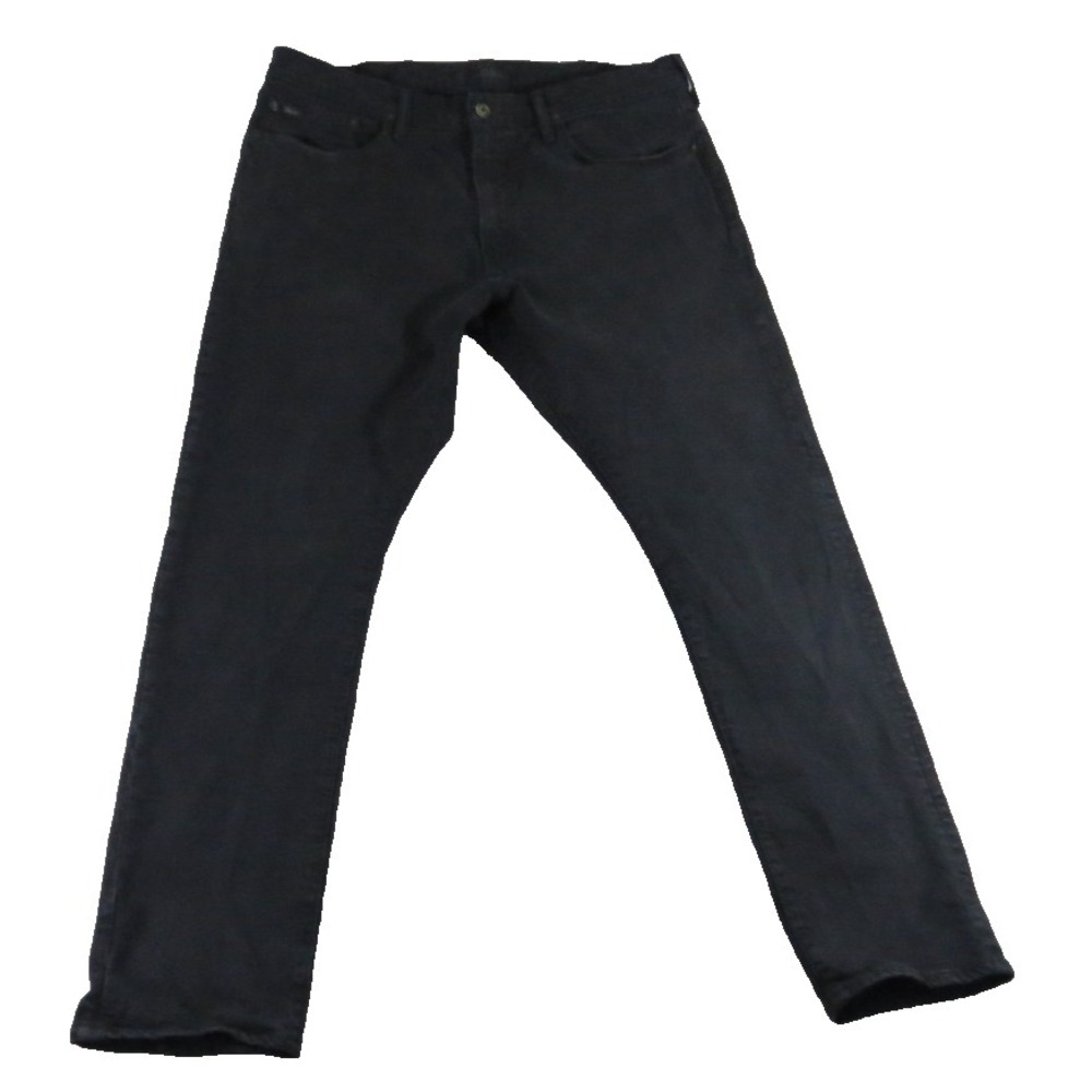 Polo Ralph Lauren Sullivan Slim Fit Jeans Men 38x32 Black Denim Stretch Pants